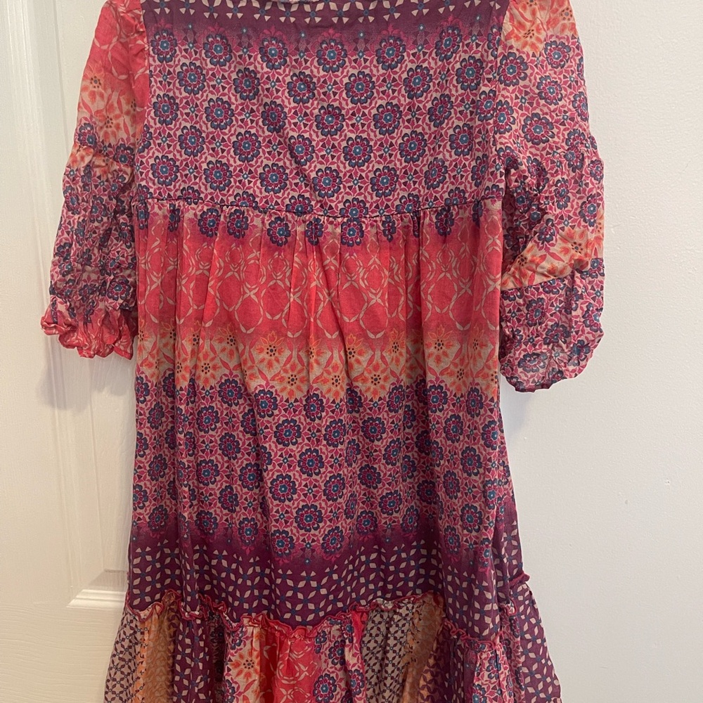 Zara Kids Floral Dress with Puff Sleeves